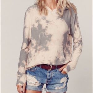 Blue Life Tie Dye Pocket Hoodie